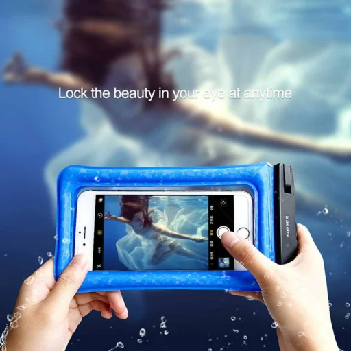 Baseus Air Cushion Univerzális Vízálló tok, tartó 6.0 kék - 6