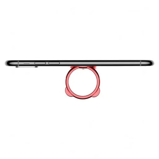 Baseus Bear hátlapi mágnesezhető fém gyűrű piros - 4