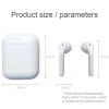Bluetooth 5.0 I12 TWS vezeték nélküli fülhallgató világoskék thumbnail