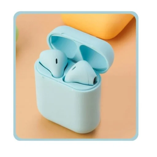 Bluetooth 5.0 I12 TWS vezeték nélküli fülhallgató világoskék - 6