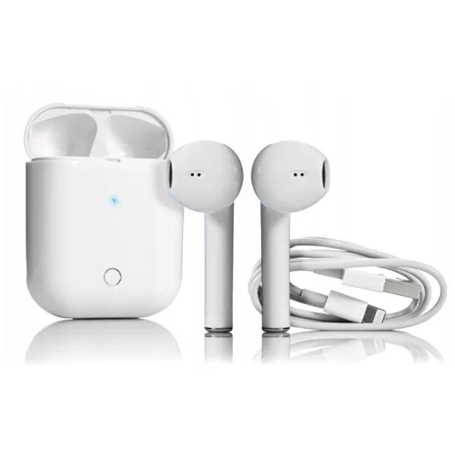 Bluetooth 5.0 I12 TWS vezeték nélküli fülhallgató világoskék - 14