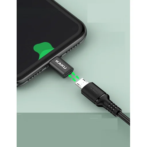KAKU KSC-531 SHANXING USB TYPE-C - MICRO USB Adapter, átalakító fekete - 3