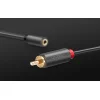  2xRCA kábel (Cinch) jack 3.5 mm 25cm fekete UGREEN AV102 thumbnail