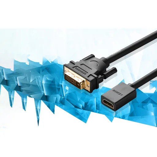 Ugreen 20118 DVI - HDMI átalakító kábel fekete - 4