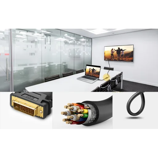 Ugreen 20118 DVI - HDMI átalakító kábel fekete - 7