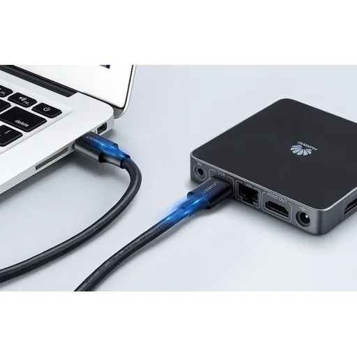 Ugreen USB-A 2.0 - USB-A 2.0 kábel 0.25m fekete (US128) - 3