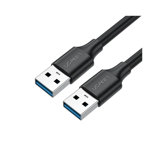 Ugreen USB-A 2.0 - USB-A 2.0 kábel 0.25m fekete (US128) - 1