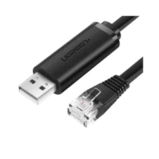 Ugreen USB-A - RJ45 (LAN) lapos kábel 1,5m fekete (CM204)