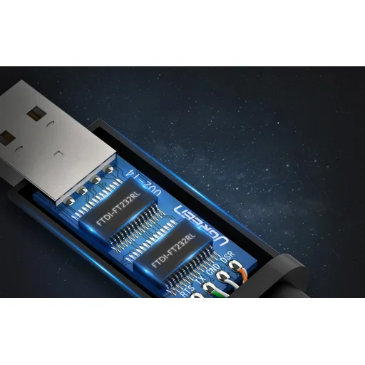 Ugreen USB-A - RJ45 (LAN) lapos kábel 1,5m fekete (CM204) - 4