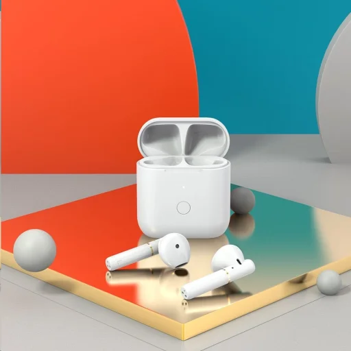 QCY T8 TWS Bluetooth vezeték nélküli fülhallgató fehér - 6