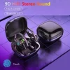 Bluetooth MD03 TWS Vezeték nélküli sport fülhallgató fekete thumbnail