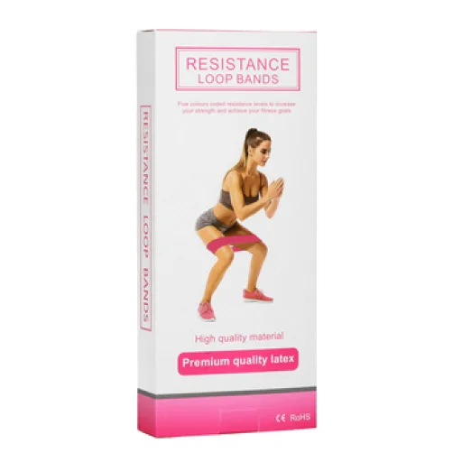 Otthoni edzéshez használható gumi Fitnesz szalag, edzőszalag 5db - 5