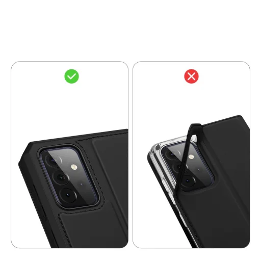 Samsung Galaxy A72 4G Dux Ducis Skin X fliptok fekete - 11