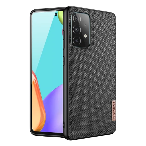 Samsung A32 5G Dux Ducis Fino nylon bevonatú tok fekete - 1