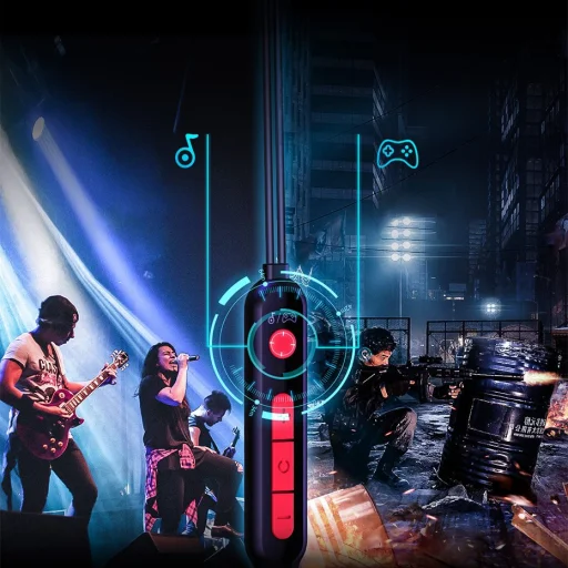 Baseus GAMO vezetékes fülhallgató Virtuális 3D hangzással Type-C piros (NGC18-09) - 13