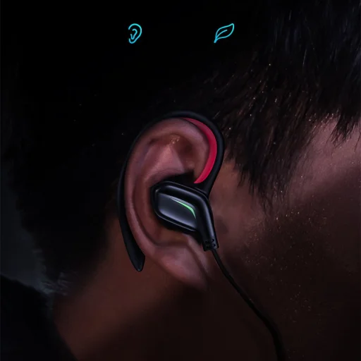 Baseus GAMO vezetékes fülhallgató Virtuális 3D hangzással Type-C piros (NGC18-09) - 14