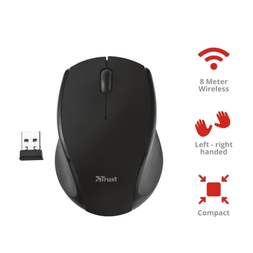 Trust Oni Micro vezeték nélküli optikai egér (fekete) - 4