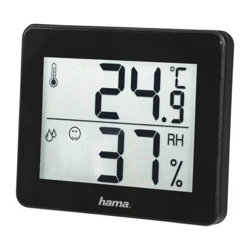 Hama TH-130 Hő és páratartalom mérő fekete - 1