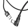 Baseus MVP 90 fokban döntött USB - USB Type-C kábel 1.5m fekete (CATMVP-B01) - 3