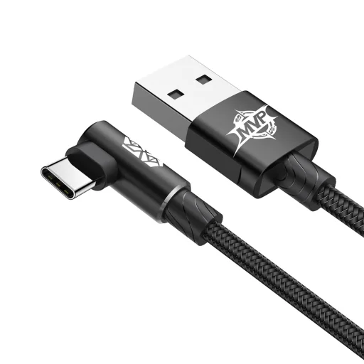 Baseus MVP 90 fokban döntött USB - USB Type-C kábel 1.5m fekete (CATMVP-B01) - 4