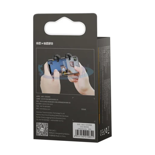 Baseus Level 3 Helmet PUBG Mobiltelefonos gomb kiegészítés játékokhoz fekete (GMGA03-A01) - 8