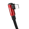 Baseus MVP 90 fokban döntött USB Type-C/Lightning kábel PD 18W 2m piros (CATLMVP-A09) thumbnail