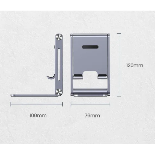Ugreen Multi-Angle Összecsukható telefontartó állvány szürke (LP263 80708) - 2