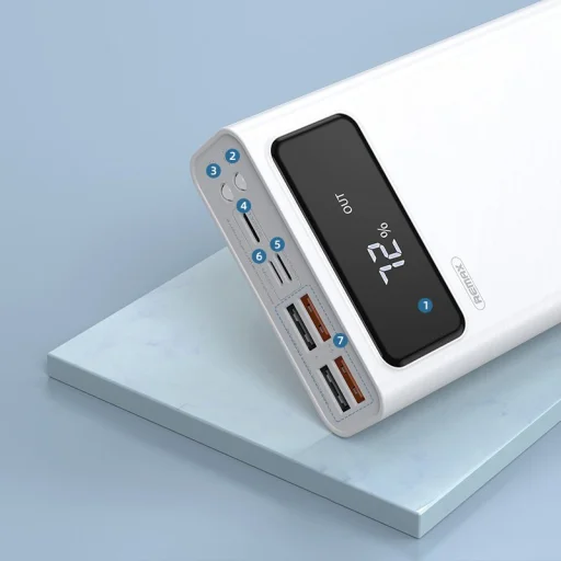 Remax Mengine powerbank 50000mAh 4xUSB 2.1A fehér (RPP-162) - 3