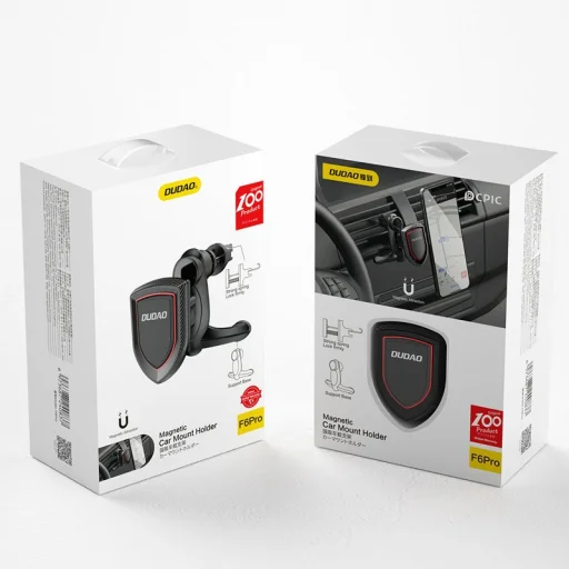Dudao Univerzális mágneses autós telefontartó szellőzőre fekete (F6Pro) - 4