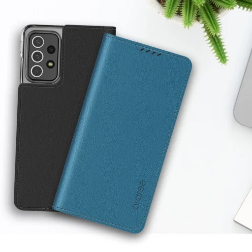 Samsung A52 Lte / A52 5g Araree Mustang Fliptok Kártyatartóval Szürkéskék - 7