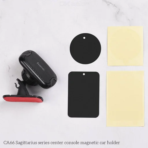 Hoco C66 Sagittarius öntapadós mágneses autós telefontartó fekete - 2
