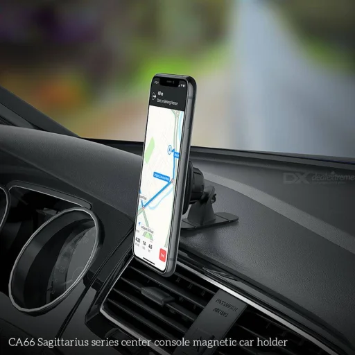 Hoco C66 Sagittarius öntapadós mágneses autós telefontartó fekete - 5