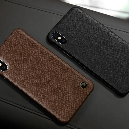 Nillkin 2in1 szett, Mágneses autós telefontartó és vezeték nélküli Qi töltő MC016 + iPhone X tok barna - 10