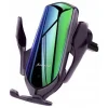 Univerzális R1 automata autós telefontartó és vezeték nélküli 10 W Qi töltő lila thumbnail