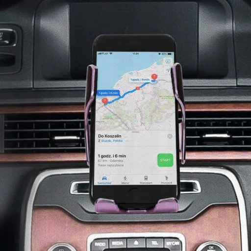 Univerzális R1 automata autós telefontartó és vezeték nélküli 10 W Qi töltő lila - 11