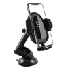 KAKU Jiete Univerzális autós telefontartó 10W Vezeték nélküli Qi töltéssel (KSC-086) fekete thumbnail