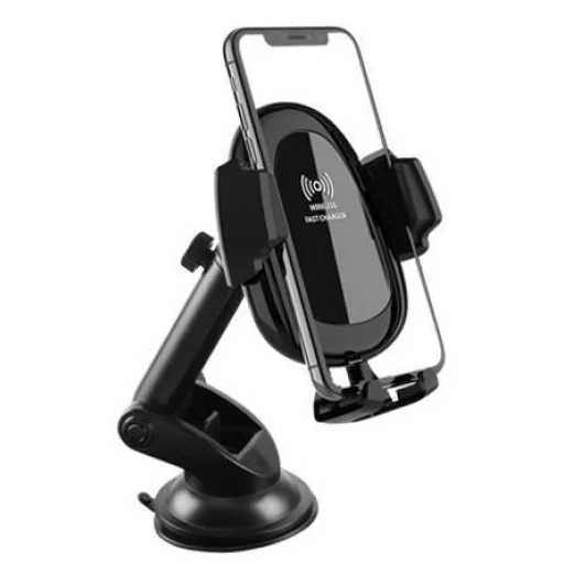 KAKU Jiete Univerzális autós telefontartó 10W Vezeték nélküli Qi töltéssel (KSC-086) fekete - 2