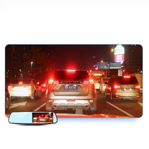 Első és Hátsó H70 menetrögzítő fedélzeti kamera Full HD fekete - 7