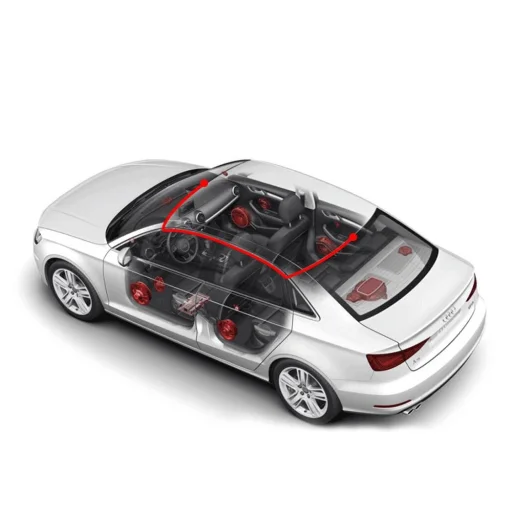 Első és Hátsó H70 menetrögzítő fedélzeti kamera Full HD fekete - 8