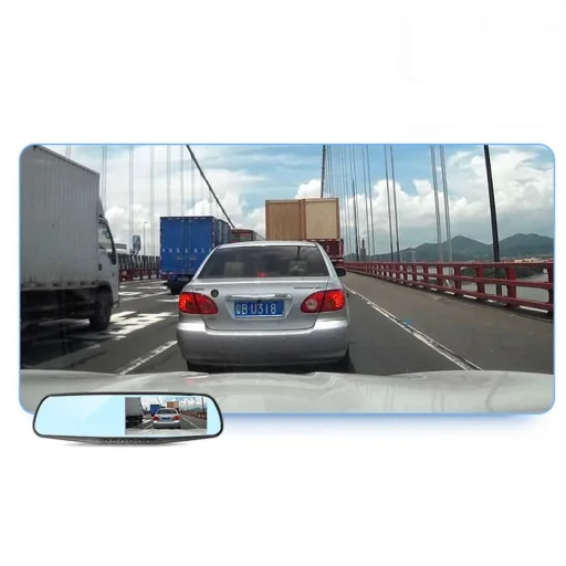 Első és Hátsó H70 menetrögzítő fedélzeti kamera Full HD fekete - 11