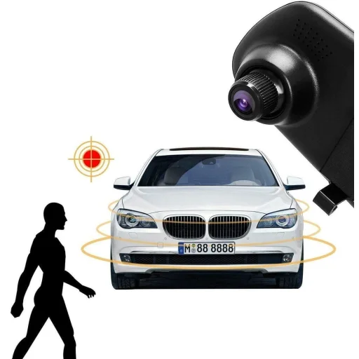 Első és Hátsó H70 menetrögzítő fedélzeti kamera Full HD fekete - 14