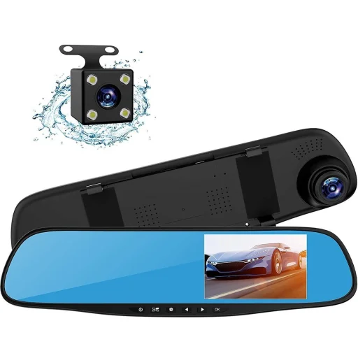 Első és Hátsó H70 menetrögzítő fedélzeti kamera Full HD fekete - 20