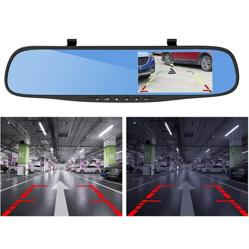 Első és Hátsó H70 menetrögzítő fedélzeti kamera Full HD fekete - 21