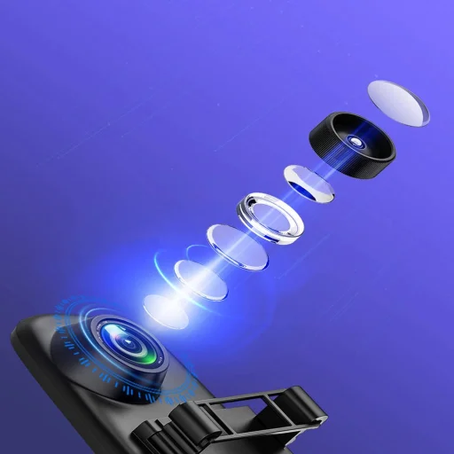 Első és Hátsó H70 menetrögzítő fedélzeti kamera Full HD fekete - 5