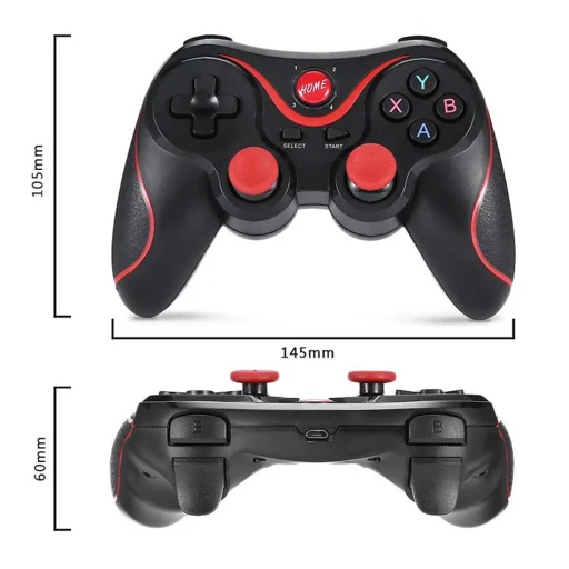 Bluetooth Gamepad controller telefontartóval fekete - 5