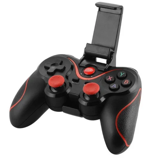 Bluetooth Gamepad controller telefontartóval fekete - 1