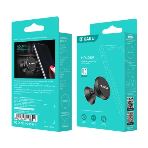 KAKU Mágneses autós telefontartó műszerfalra fekete (KSC-304) - 15