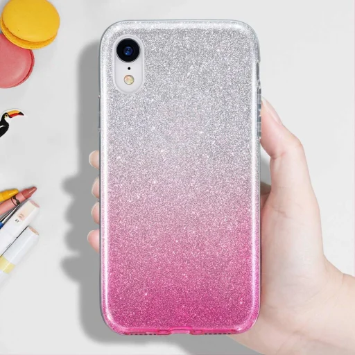 Glitter flitteres tok SAMSUNG GALAXY A02S pink - 3
