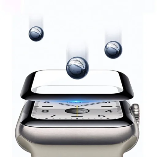 Apple Watch 4/5 (44mm) kijelzővédő üvegfólia fekete MyScreen Diamond Hybrid Edge 3D  - 2