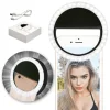 LED Selfie körfény USB, tölthető + Micro USB kábel fekete thumbnail